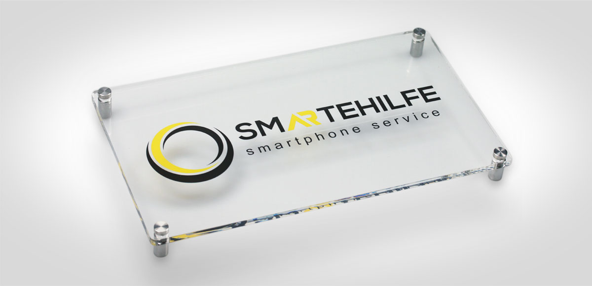 Firmenschild UV-Druck