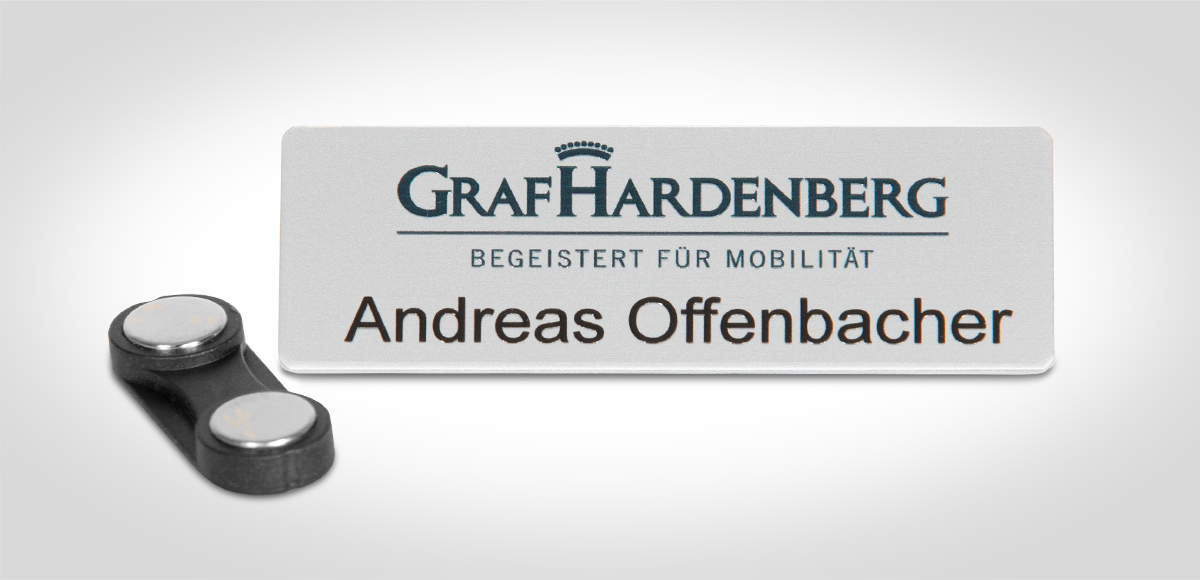 Namensschild Beispiel Andreas Offenbacher 