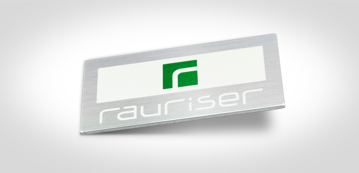 Stanzteil geäztes Aluminiumschild